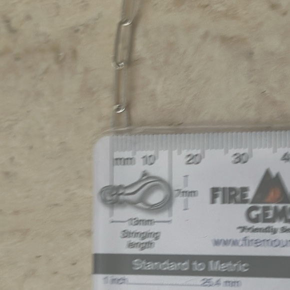 Sterling Silver Paperclip Necklace 17.5” length adjustable - Picture 4 of 4